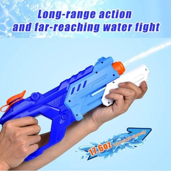 Quanquer 3 Pack Water Guns 600CC Squirt Water Toy Gun Super Blaster Soaker - Picture 3 of 8